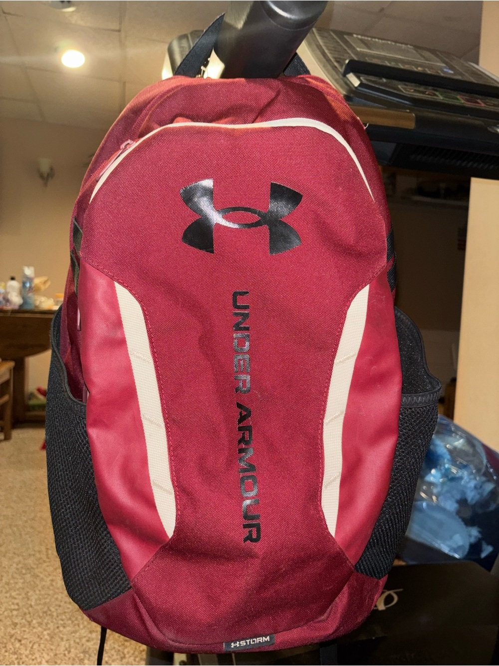 Under Armour Maroon and White Men's Backpack